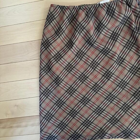 Gorgeous vintage midi mesh plaid skirt tartan pattern - Picture 4 of 8